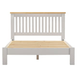Wooden Double Bed Low Foot End - Windsor