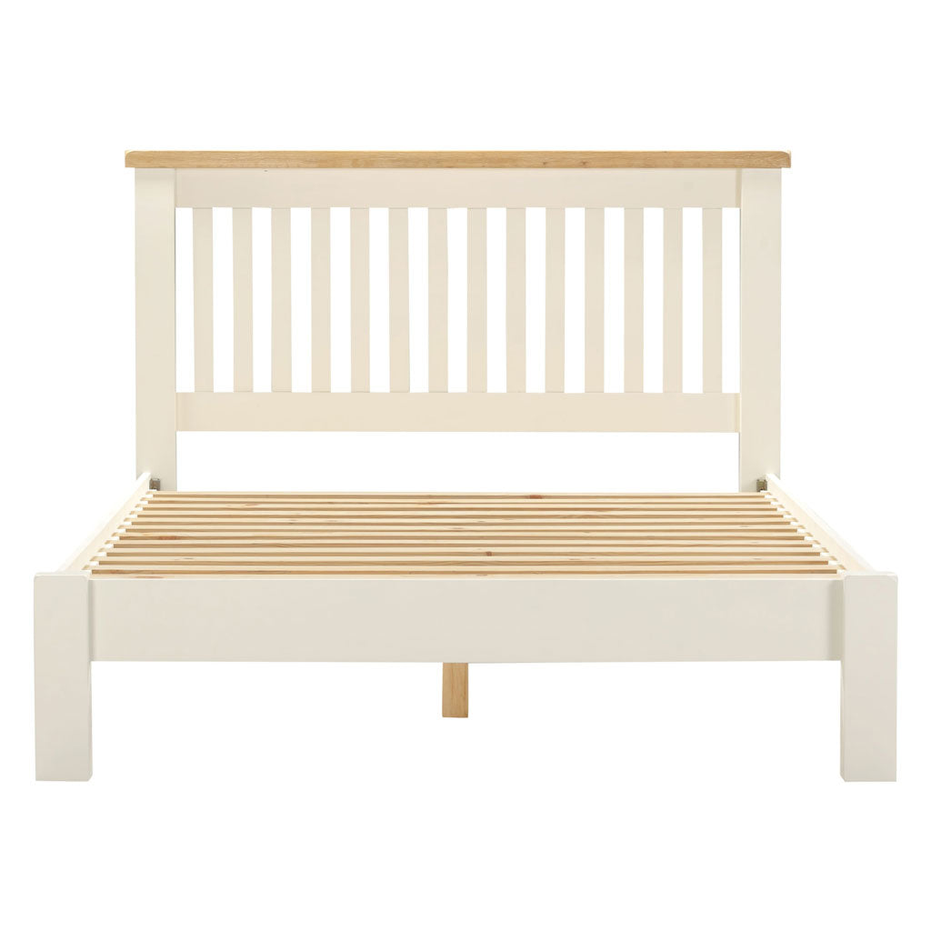 Wooden Double Bed Low Foot End - Windsor