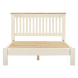 Wooden Double Bed Low Foot End - Windsor