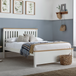 Wooden Double Bed With Low Footend - Chester