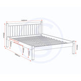 Wooden Double Bed - Maya