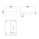 Wooden Double Bed - Naia