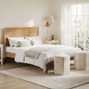 Wooden Double Bed - Palms