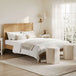 Wooden Double Bed - Palms