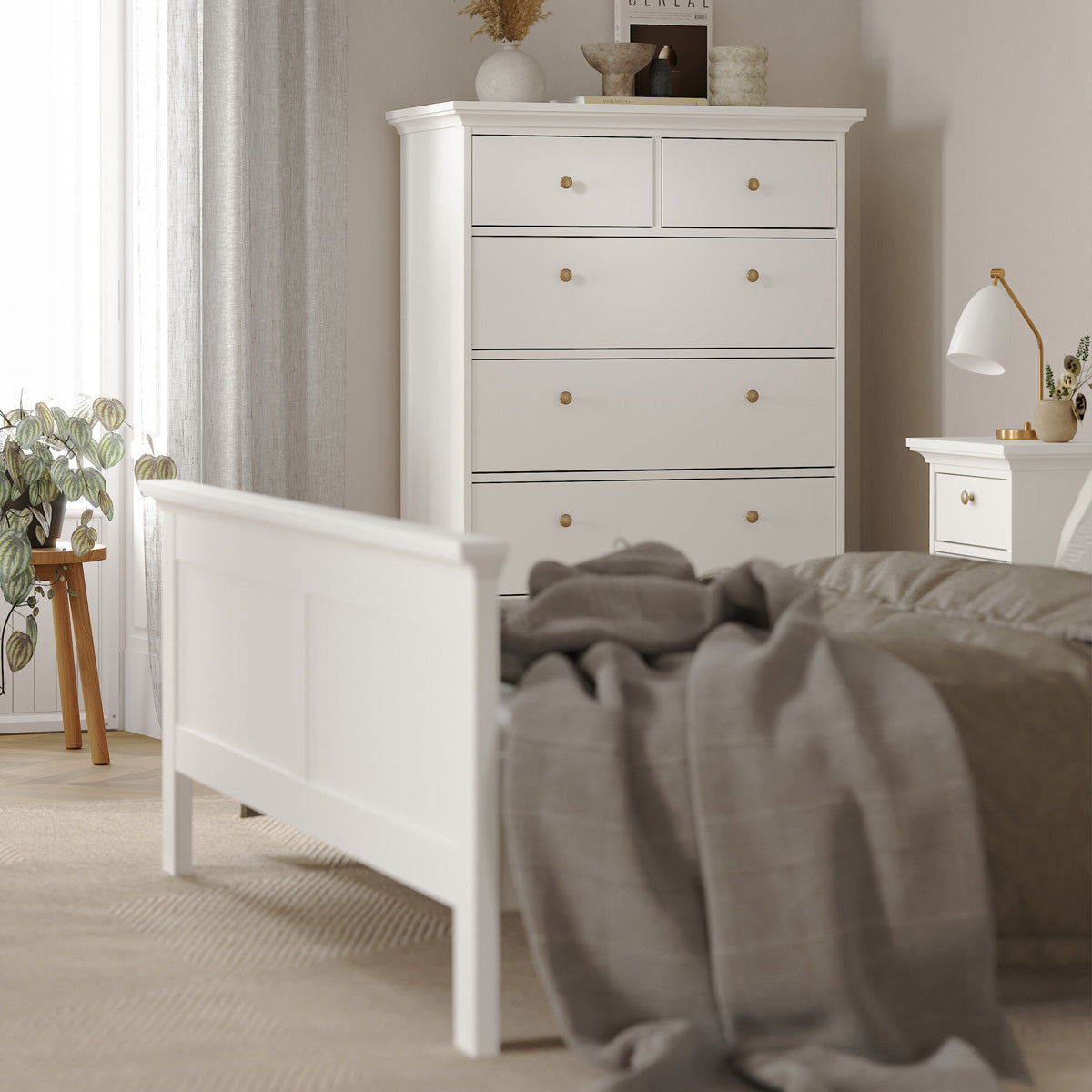 Wooden Double Bed Classic - Paris