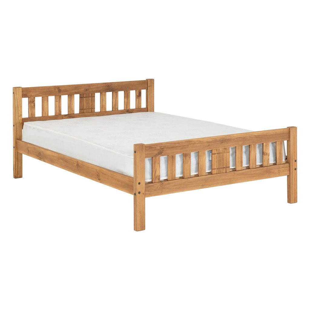 Wooden Double Bed - Rio