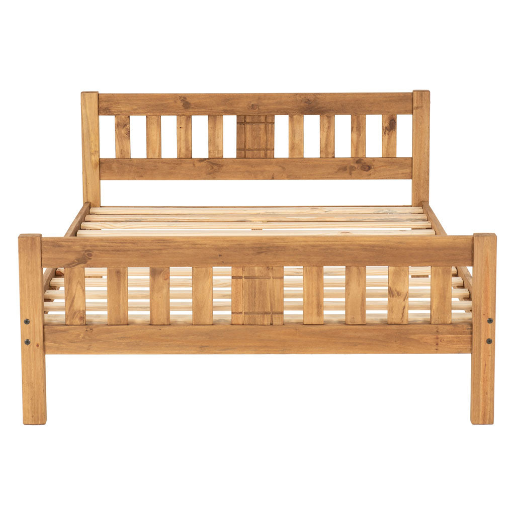 Wooden Double Bed - Rio