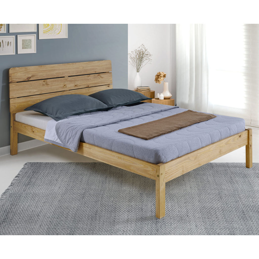 Wooden Double Bed - Ronan