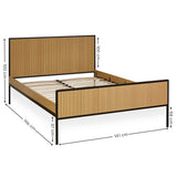 Wooden Double Bed - Sia