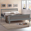 Wooden Double Bed With Sprung Slatted Base - Turin