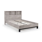 Wooden Double Bed With Bookcase - Bali