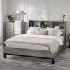 Wooden Double Bed With Bookcase - Bali