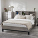 Wooden Double Bed With Bookcase - Bali
