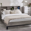 Wooden Double Bed With Bookcase - Bali
