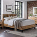 Wooden Double Bed With Bookcase - Bali