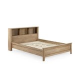 Wooden Double Bed With Bookcase - Sydney