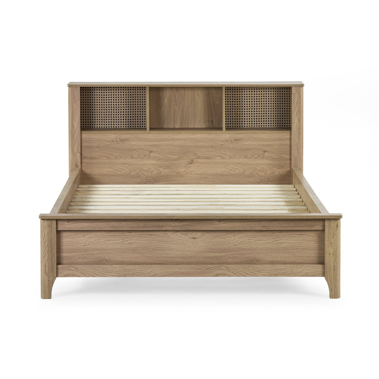 Wooden Double Bed With Bookcase - Sydney