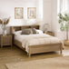 Wooden Double Bed With Bookcase - Sydney