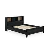 Wooden Double Bed With Bookcase - Sydney