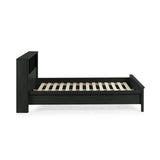 Wooden Double Bed With Bookcase - Sydney