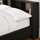 Wooden Double Bed With Bookcase - Sydney