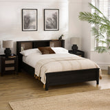 Wooden Double Bed With Bookcase - Sydney