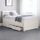 Wooden Double Bed With Underbed And Drawers - Maisie