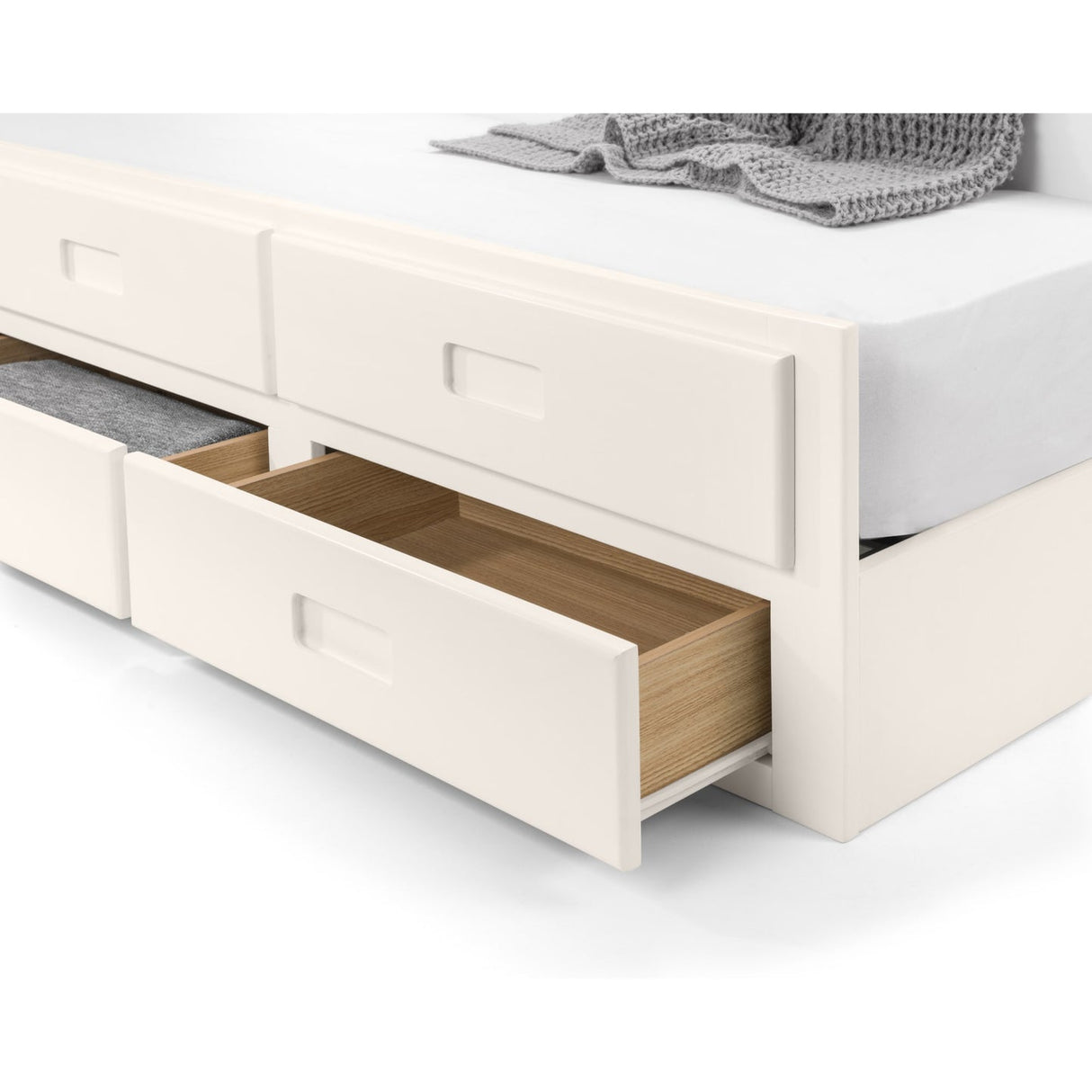 Wooden Double Bed With Underbed And Drawers - Maisie