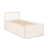 Wooden Double Bed With Underbed And Drawers - Maisie