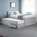 Wooden Double Bed With Underbed And Drawers - Maisie