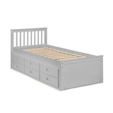 Wooden Double Bed With Underbed And Drawers - Maisie