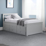 Wooden Double Bed With Underbed And Drawers - Maisie