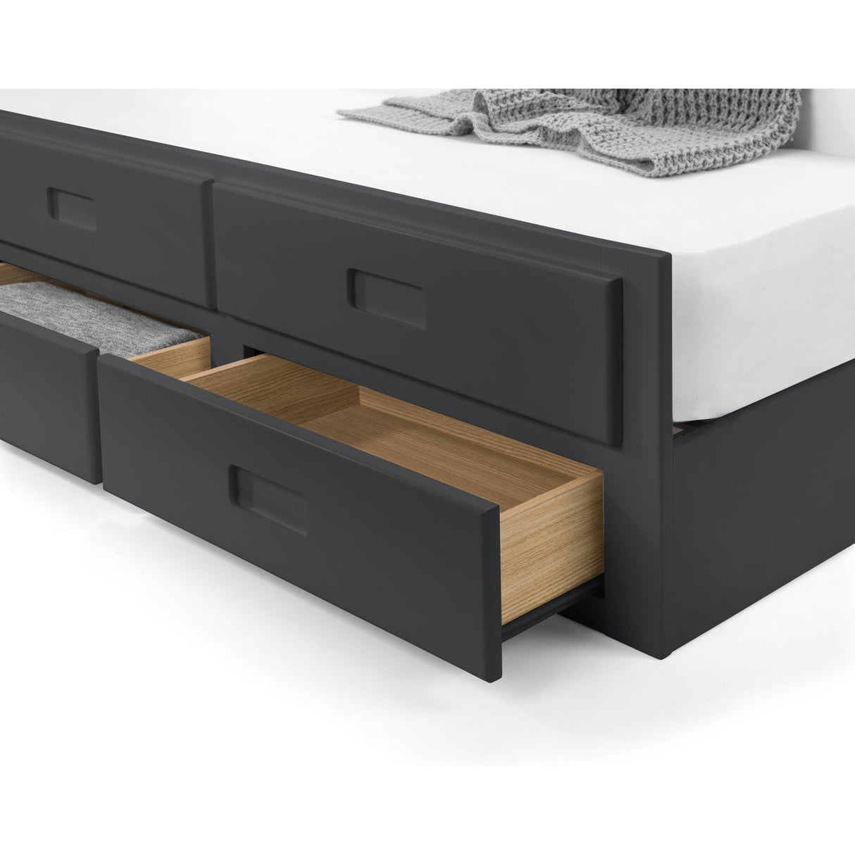 Wooden Double Bed With Underbed And Drawers - Maisie