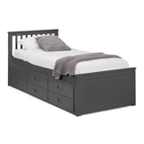 Wooden Double Bed With Underbed And Drawers - Maisie