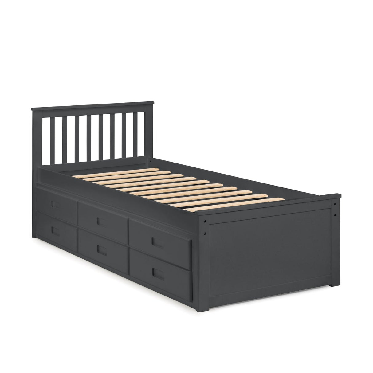 Wooden Double Bed With Underbed And Drawers - Maisie