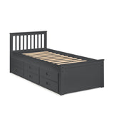 Wooden Double Bed With Underbed And Drawers - Maisie