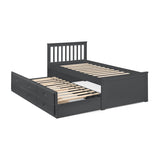Wooden Double Bed With Underbed And Drawers - Maisie