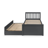 Wooden Double Bed With Underbed And Drawers - Maisie