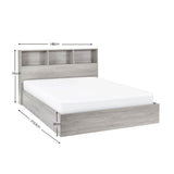 Wooden Double Ottoman Storage Bed - Bali
