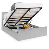 Wooden Double Ottoman Storage Bed - Maine