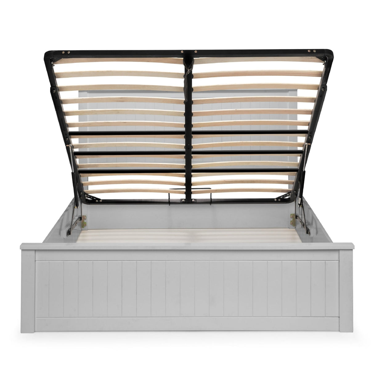 Wooden Double Ottoman Storage Bed - Maine