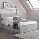 Wooden Double Ottoman Storage Bed - Maine