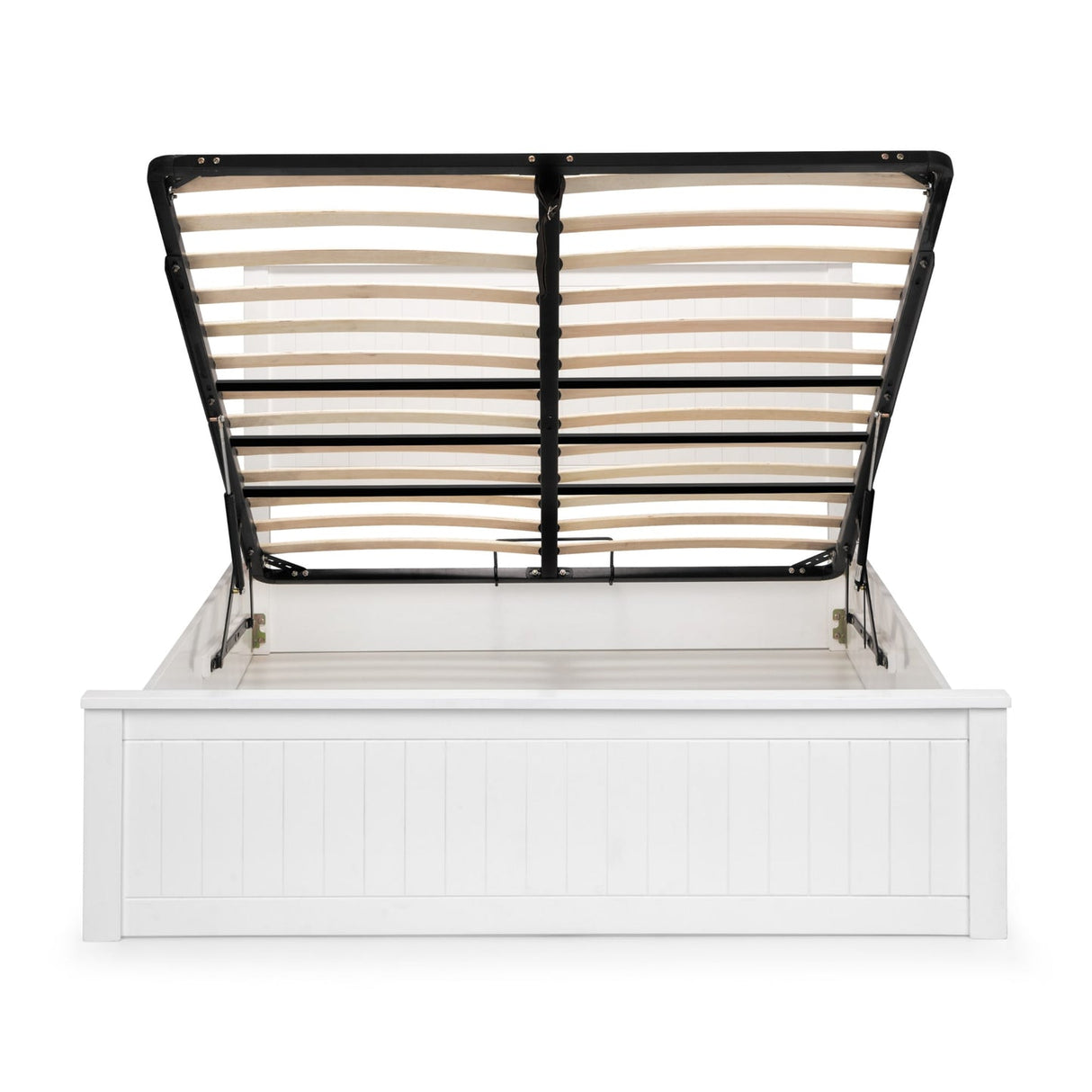 Wooden Double Ottoman Storage Bed - Maine