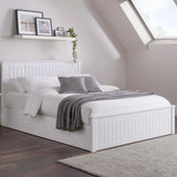 Wooden Double Ottoman Storage Bed - Maine