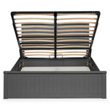 Wooden Double Ottoman Storage Bed - Maine