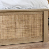 Wooden Double Ottoman Storage Bed - Padstow