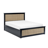 Wooden Double Ottoman Storage Bed - Padstow