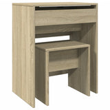 Wooden Dressing Table 60cm Wide With Stool - Vantage Home