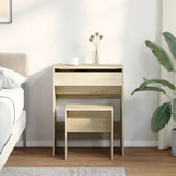 Wooden Dressing Table 60cm Wide With Stool - Vantage Home