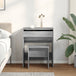 Wooden Dressing Table 60cm Wide With Stool - Vantage Home